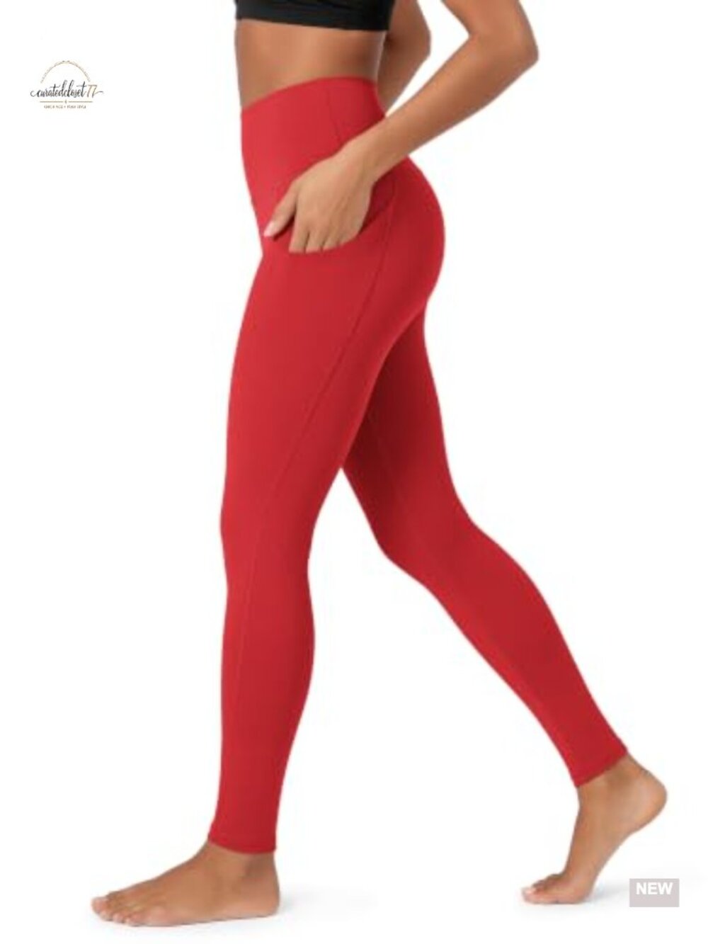 High Waisted Yoga Leggings with Pockets Tummy Control Non See Through Workout